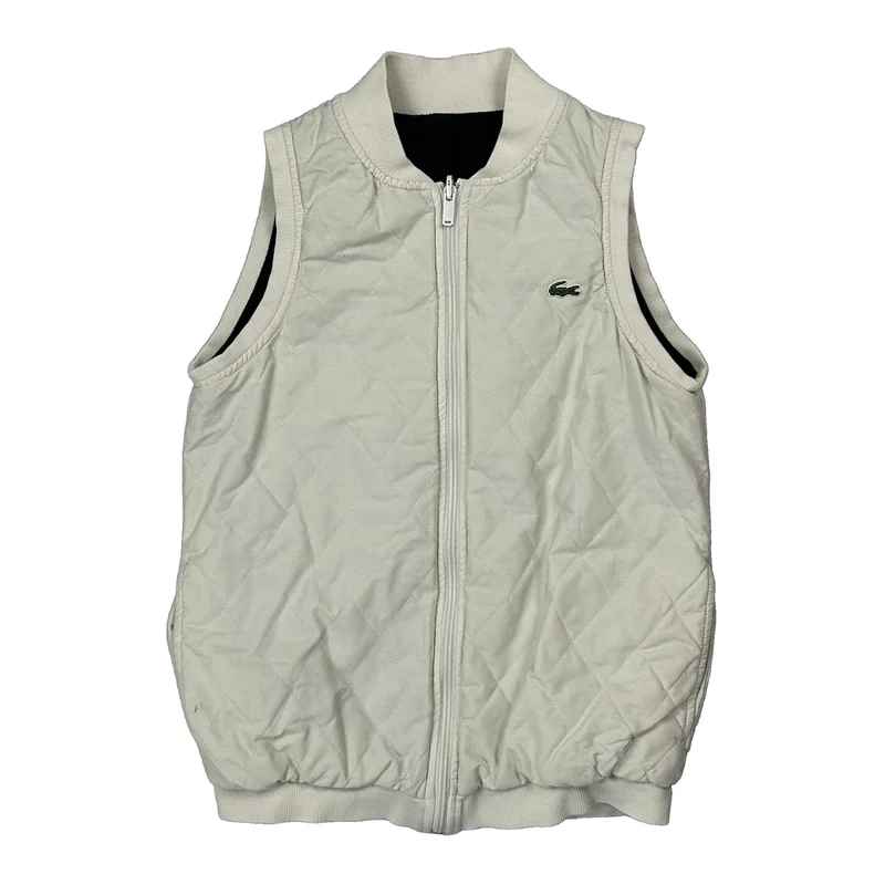 Lacoste Gilet - 2XS Cream Polyester