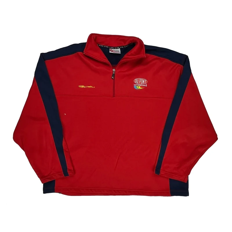 Dupont Motorsports Chase Authentics Nascar 1/4 Zip - 2XL Red Polyester
