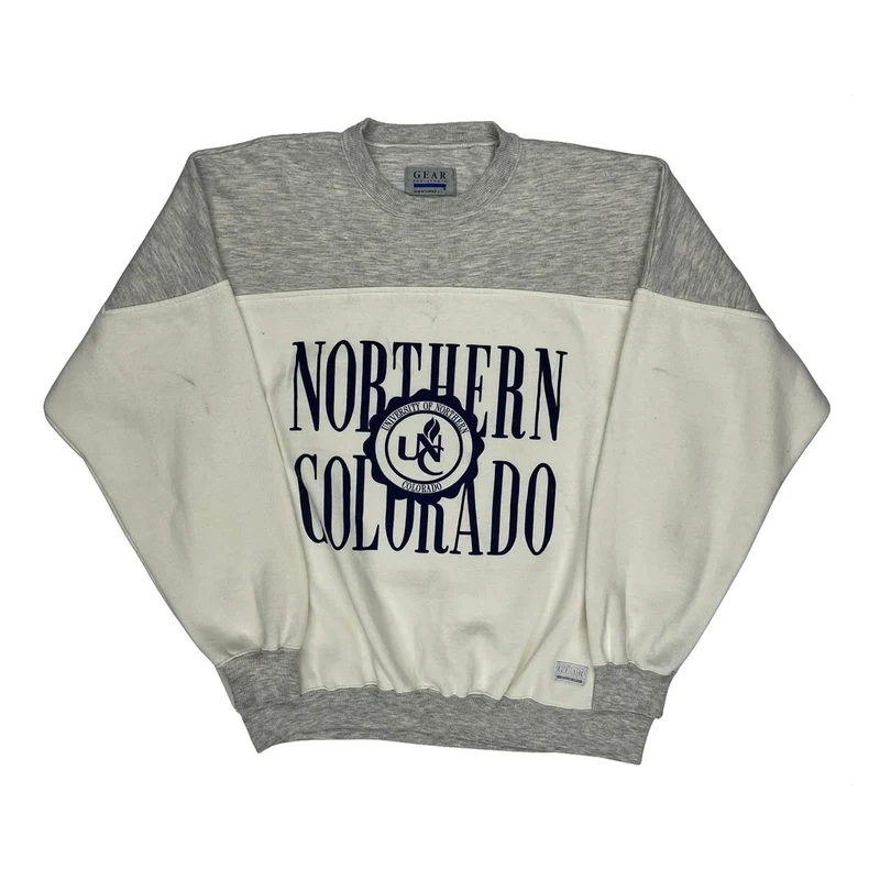 University Of Northern Colorado Gear College Sweatshirt - XL Grey Polyester Blend