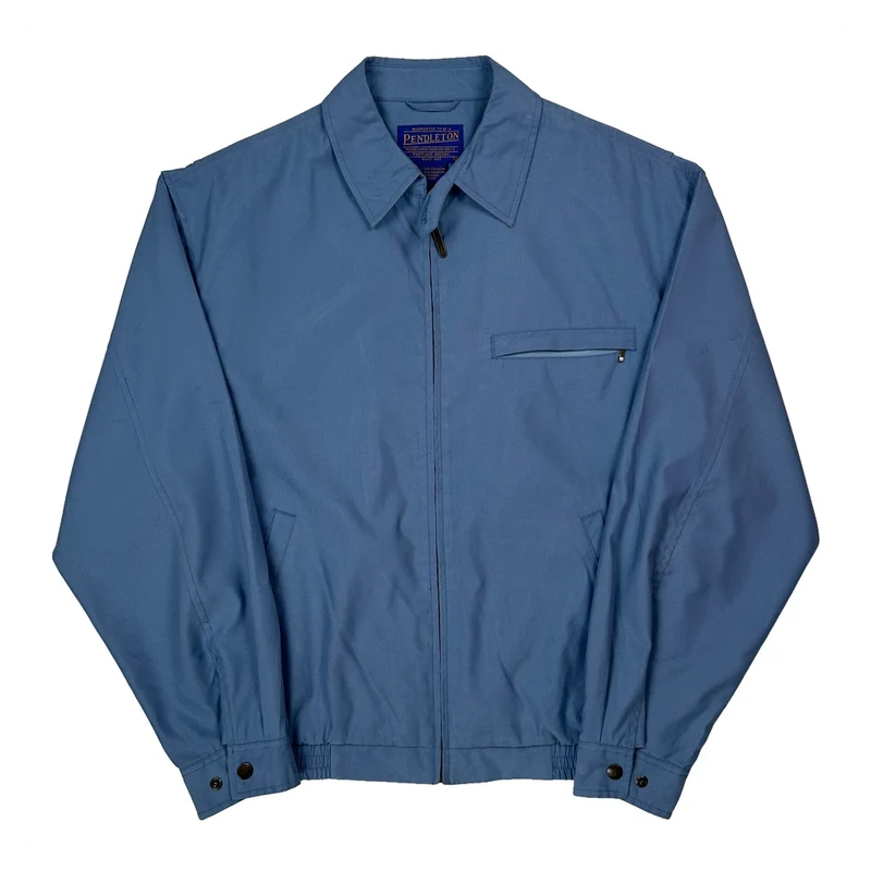 Pendleton Detroit Style Jacket - Medium Blue Polyester