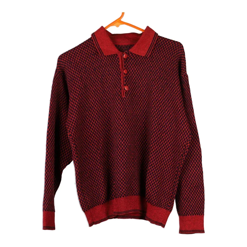 Unbranded Collared Jumper - Small Red Cotton