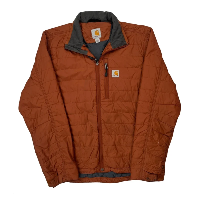 Carhartt Jacket - Small Orange Polyester