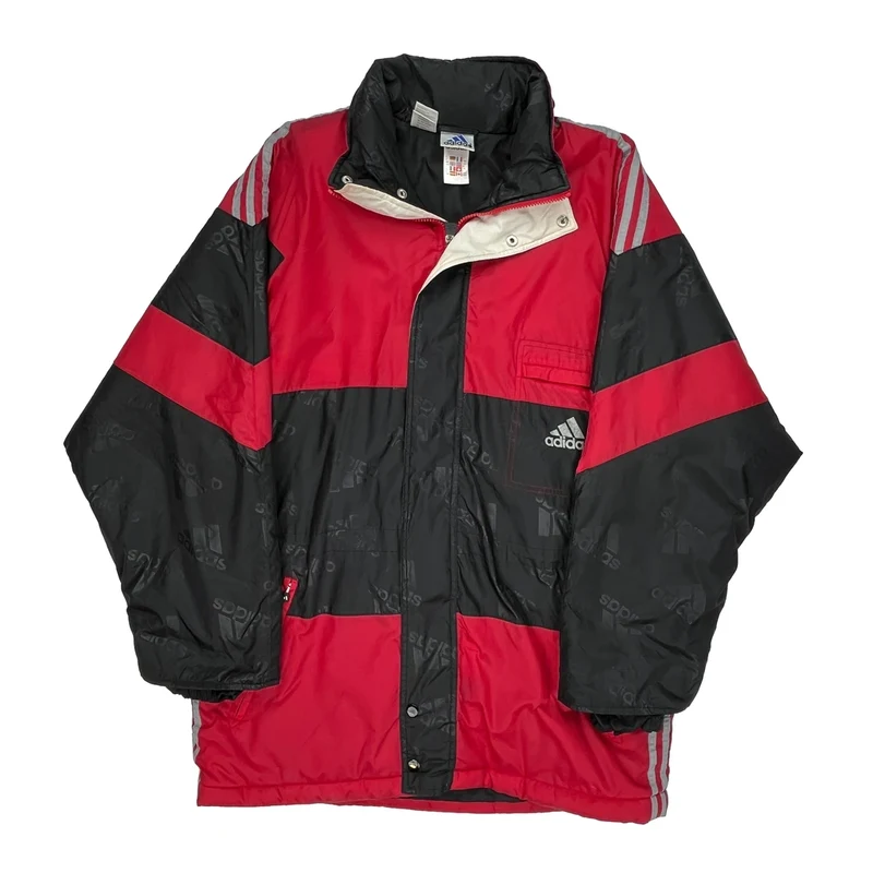 Adidas Spellout Jacket - Medium Black Polyester