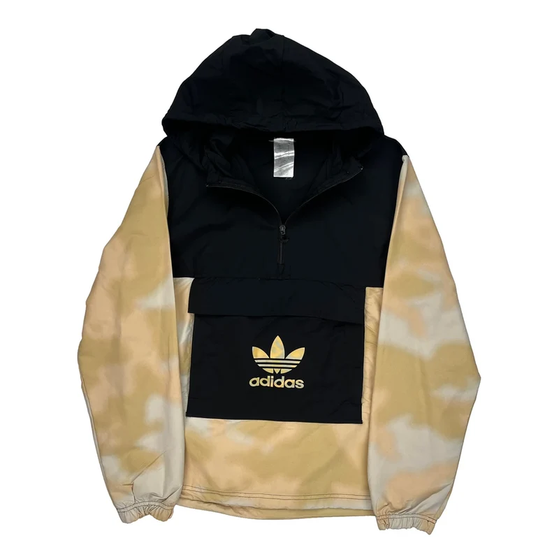 Adidas Tie-Dye Jacket - Small Beige Polyester