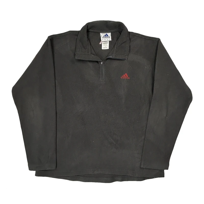Adidas Fleece - Large Gray Polyester