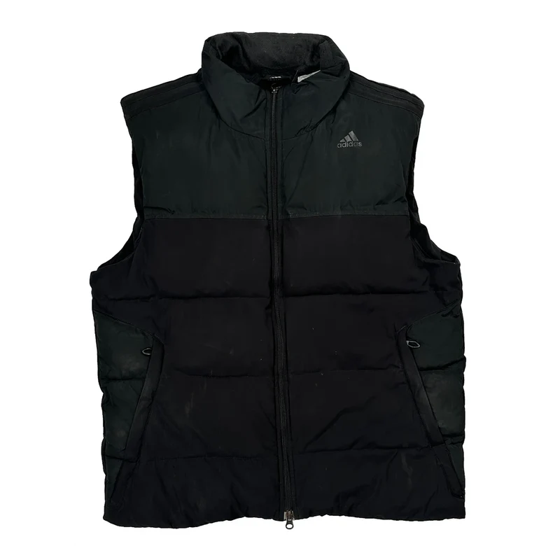 Adidas Puffer Vest - Medium Black Polyester