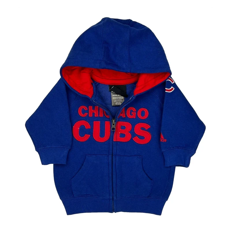 Age 3-6 Adidas Chicago Cubs Hoodie - XS Blue Cotton