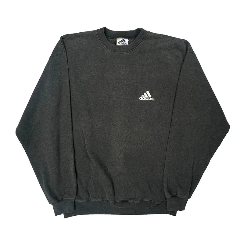 Adidas Sweatshirt - Medium Black Cotton