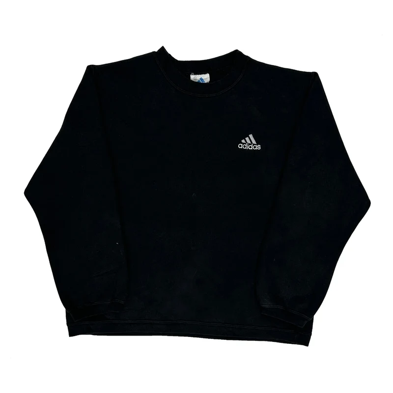 Made In Canada Adidas Sweatshirt - Large Black Cotton