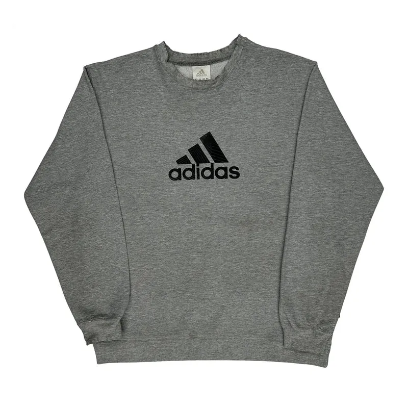 Adidas Sweatshirt - Medium Grey Cotton