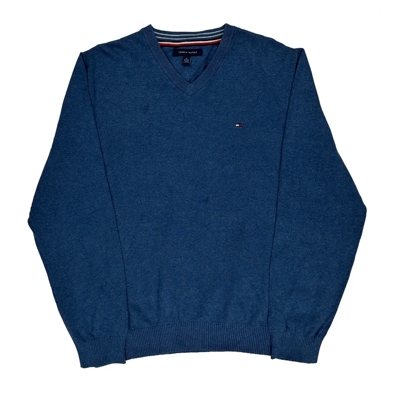 Tommy Hilfiger Jumper - XL Blue Cotton