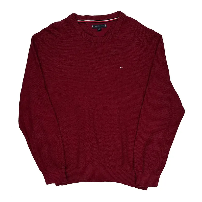 Tommy Hilfiger Jumper - 2XL Red Cotton
