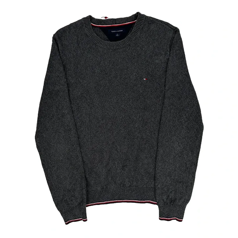 Tommy Hilfiger Jumper - Large Grey Cotton
