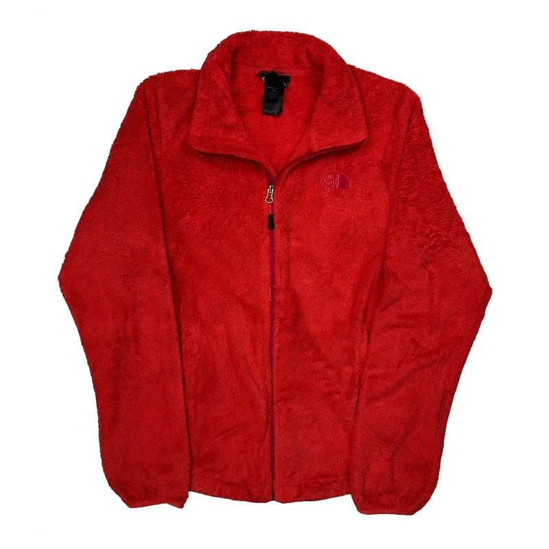 The North Face Fleece Jacket - Large Red Polyester