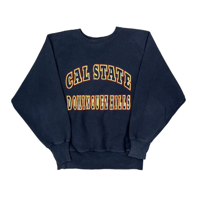 Reverse Weave Cal State Champion Sweatshirt - Medium Navy Cotton