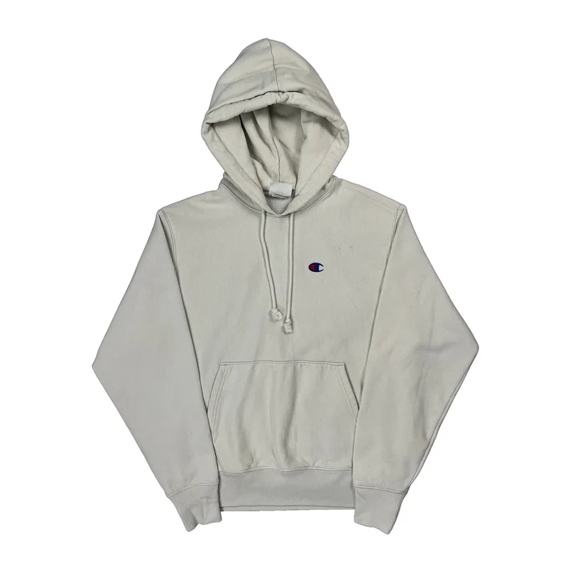 Reverse Weave Champion Hoodie - Medium Cream Cotton