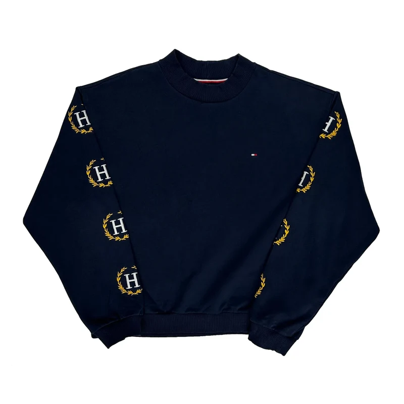 Tommy Hilfiger Sweatshirt - Large Navy Cotton