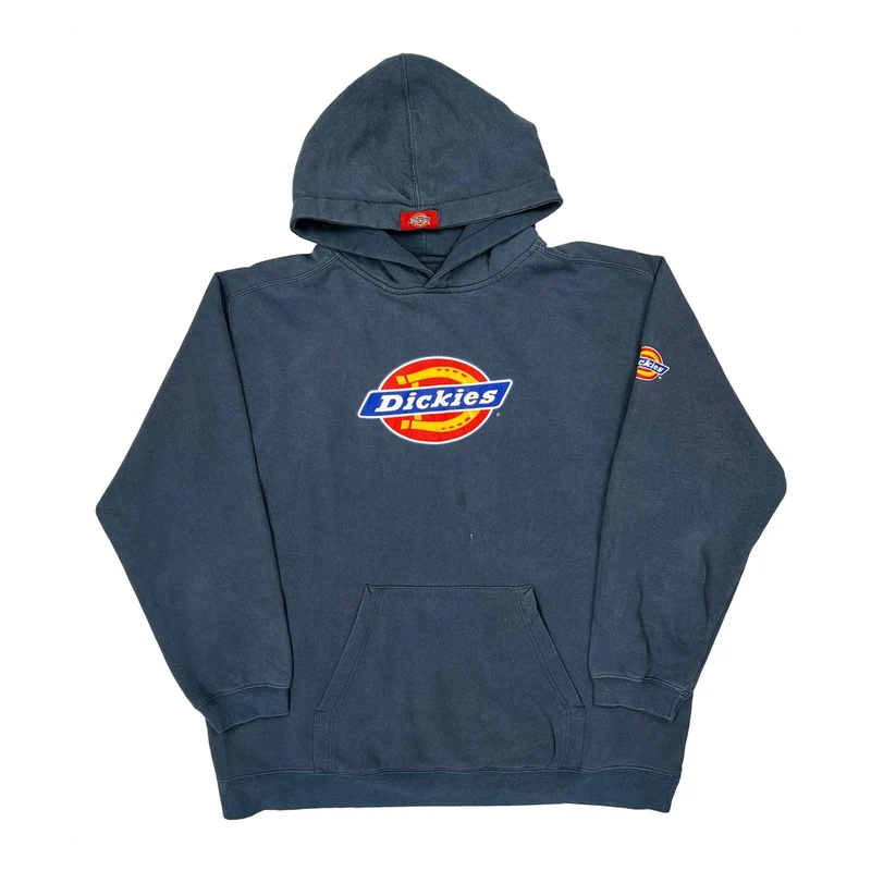 Workwear Dickies Hoodie - Large Blue Cotton