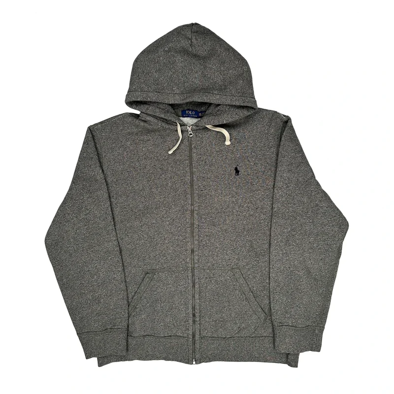 Polo By Ralph Lauren Hoodie - 2XL Grey Cotton