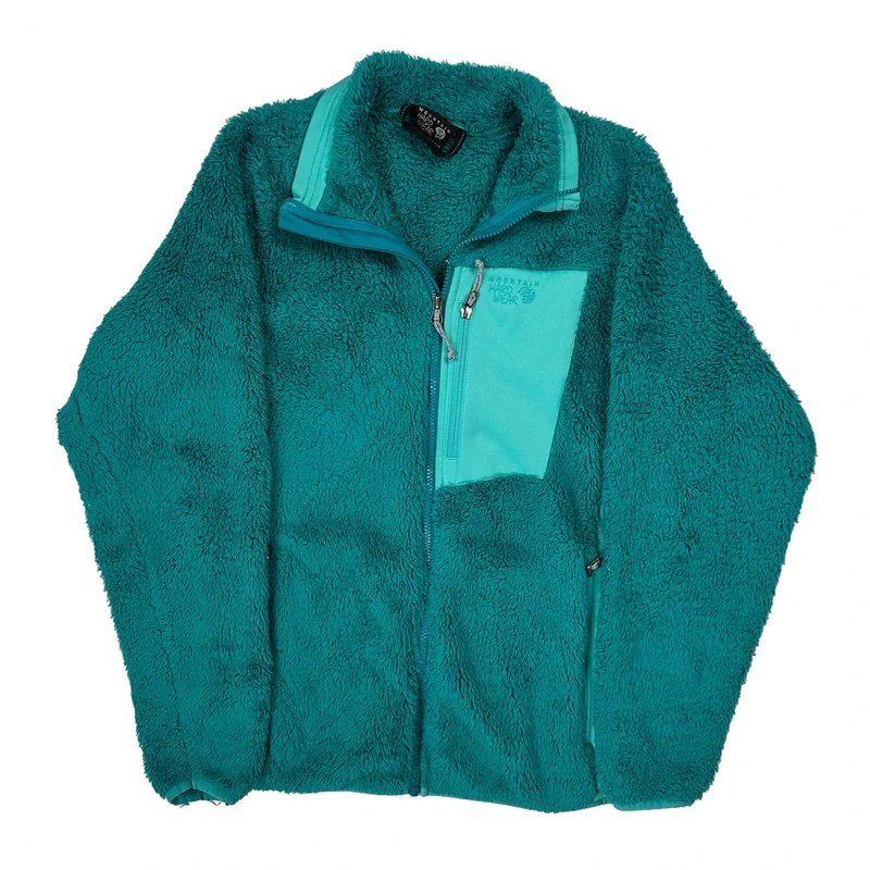 Mountain Hard Wear Fleece Jacket - Large Green Polyester