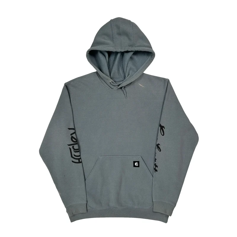 Costa Mesa, Ca Hurley Hoodie - Large Grey Cotton Blend