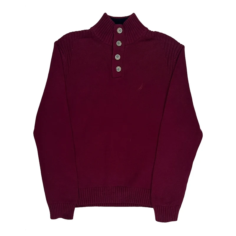 Nautica Jumper - Medium Burgundy Cotton
