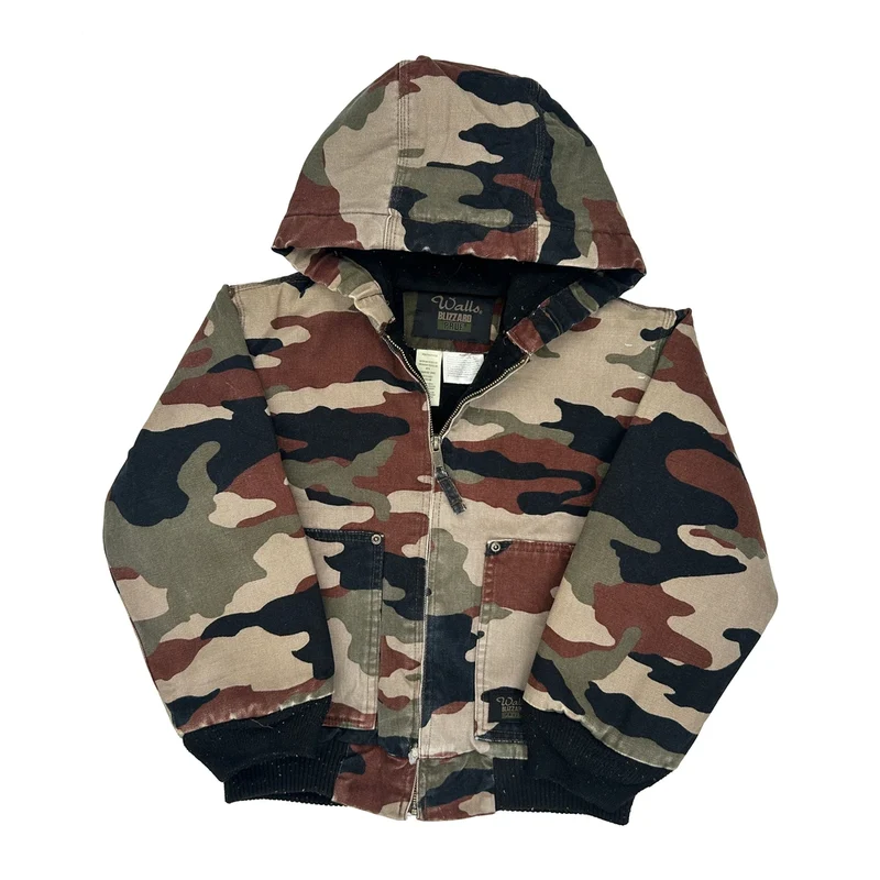 Age 8-10 Walls Camo Jacket - Medium Camo Cotton