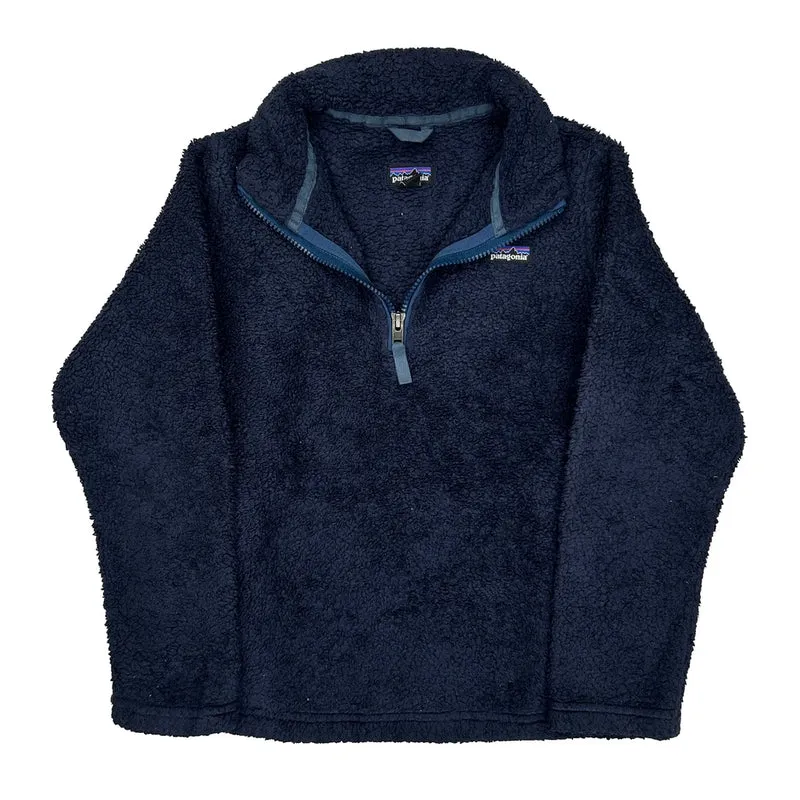 Age 10 Patagonia 1/4 Zip - Medium Navy Polyester