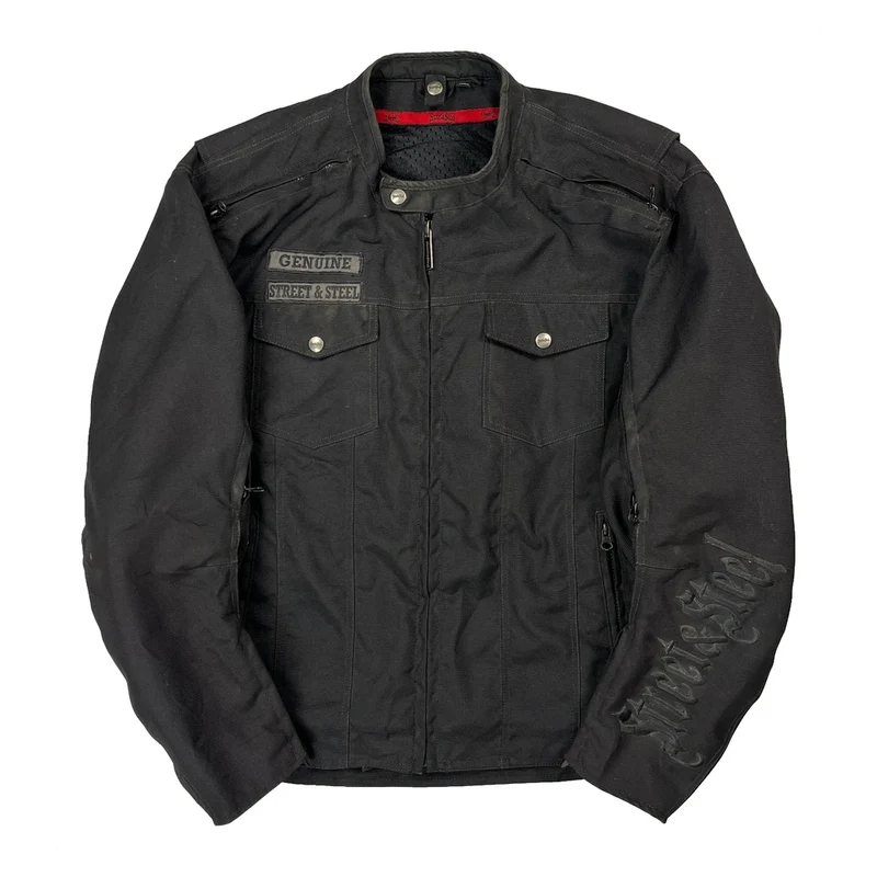 Biker Street & Steel Jacket - Medium Black Polyester