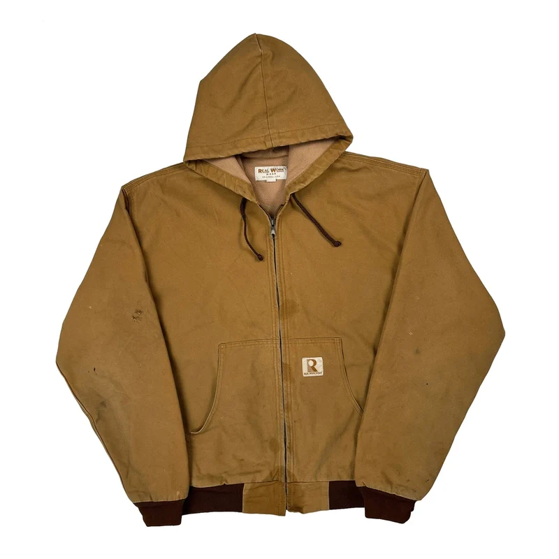Real Work Jacket - XL Brown Cotton