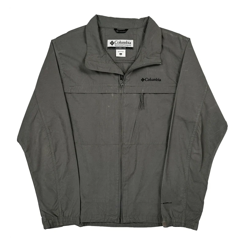 Columbia Jacket - Large Grey Polyester