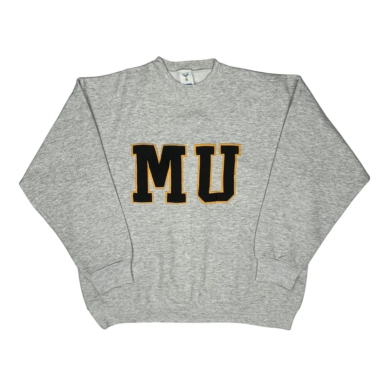 Made In USA Jostens College Sweatshirt - XL Grey Cotton