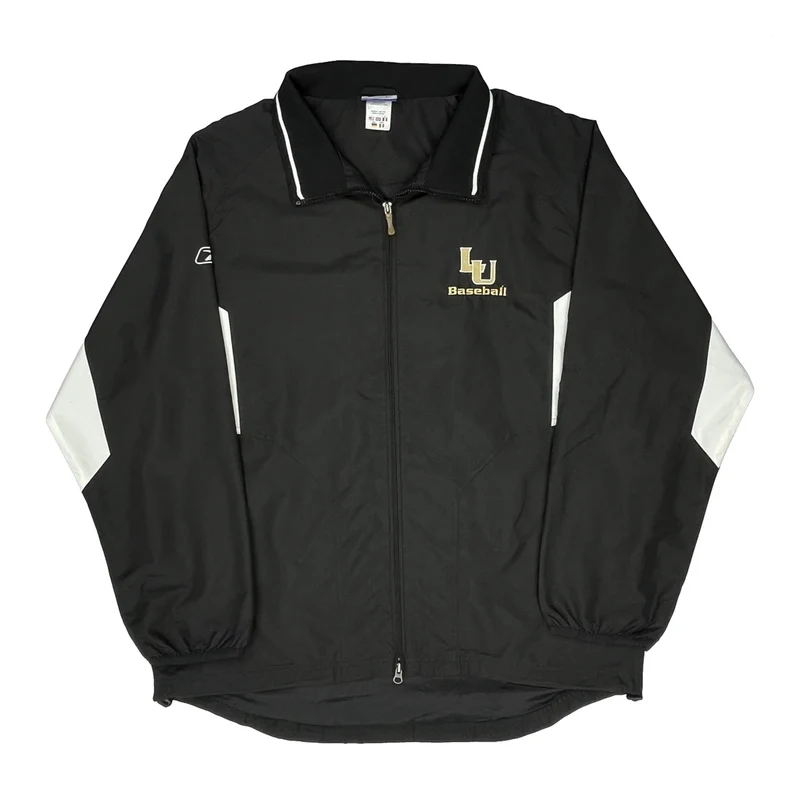 Baseball Reebok Graphic Jacket - XL Black Polyester