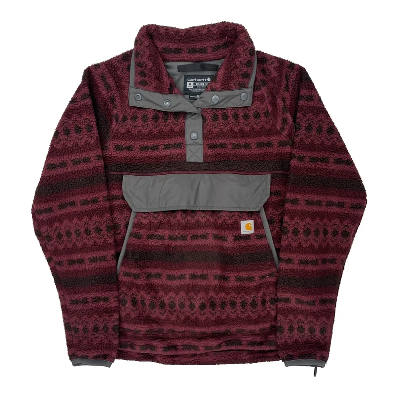 Ages 8 - 10 Carhartt Fleece - Medium Burgundy Polyester