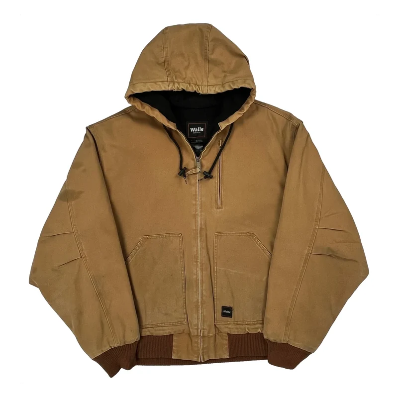 Walls Workwear Jacket - Large Brown Cotton