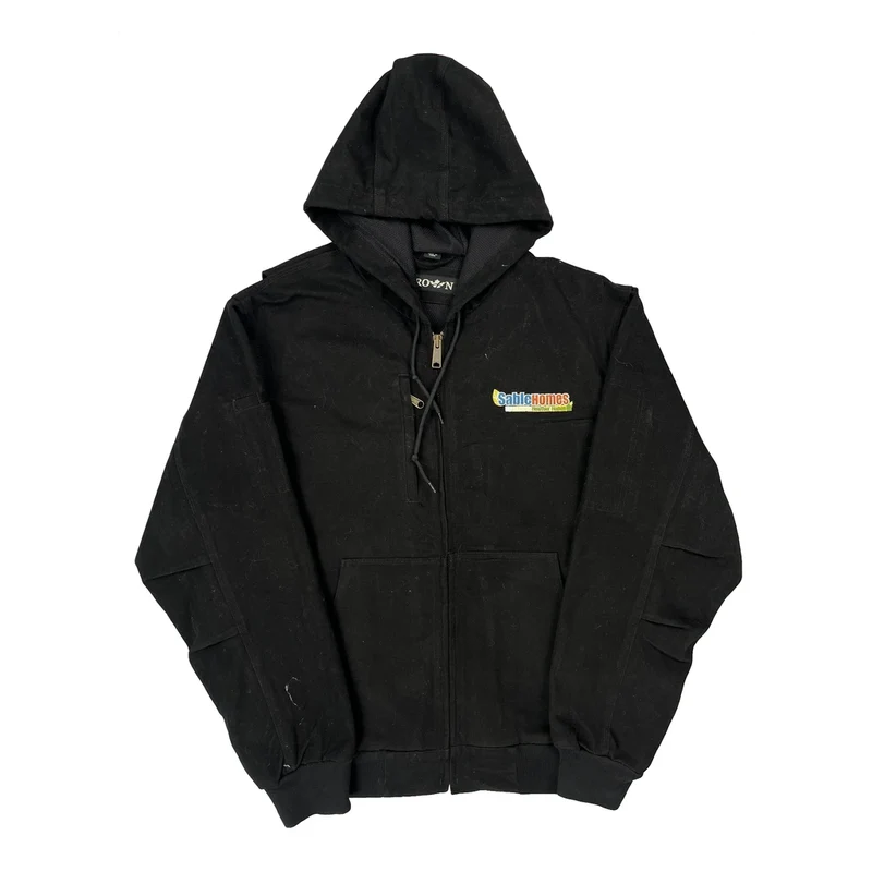 Crown Workwear Jacket - Medium Black Cotton