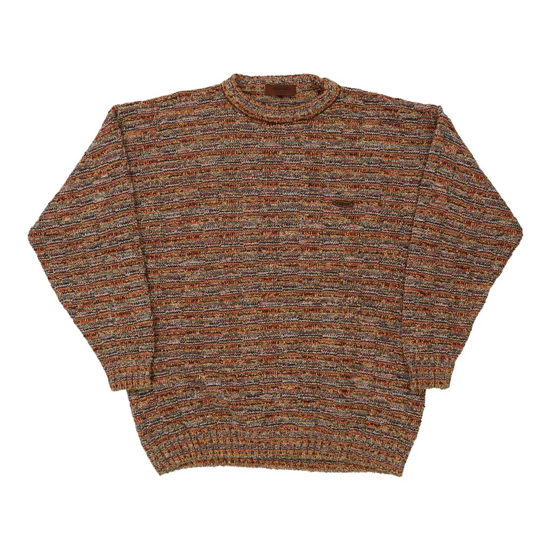 Made in Italy Missoni Jumper - 2XL Orange Acrylic Blend