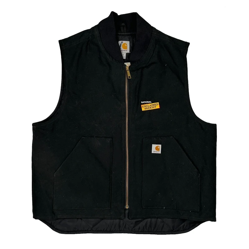 National Unclaimed Freight Carhartt Vest - XL Black Cotton