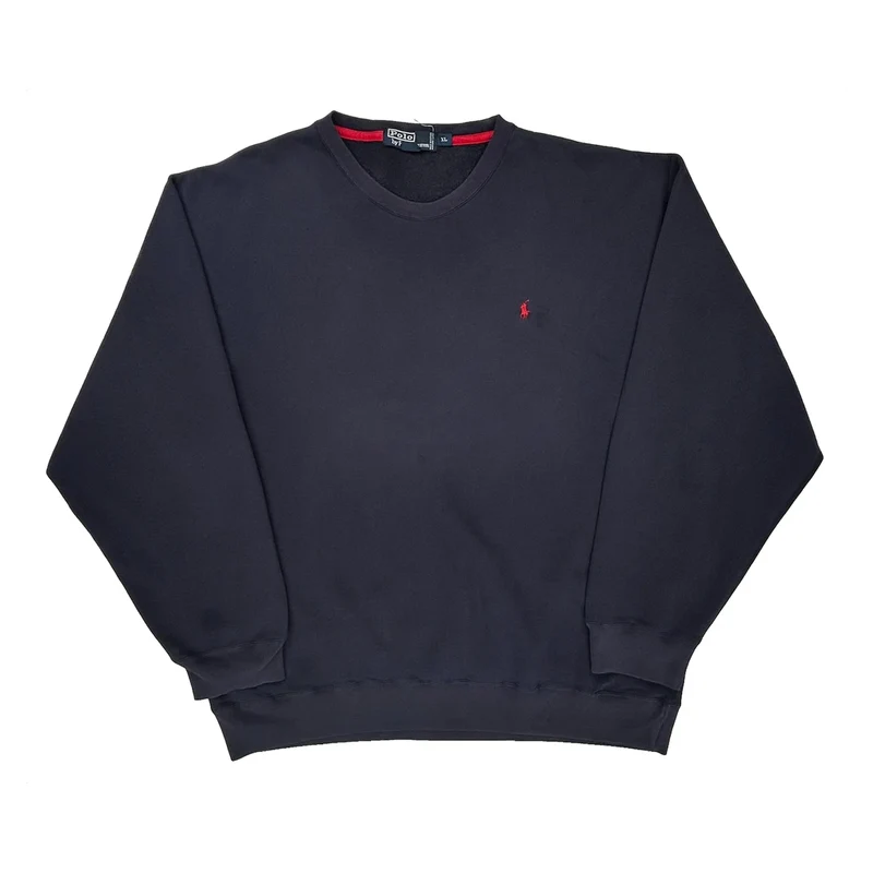 Polo By Ralph Lauren Sweatshirt - XL Navy Cotton