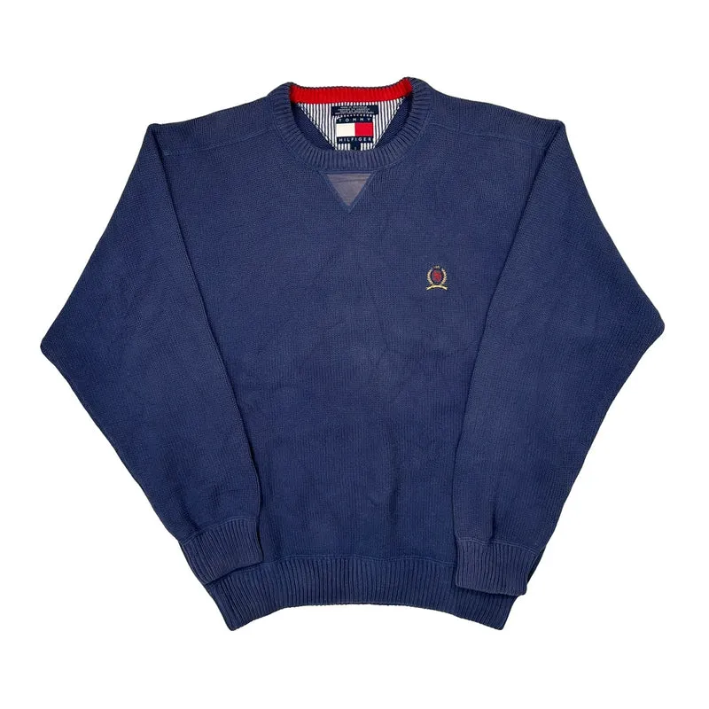 Tommy Hilfiger Jumper - Small Blue Cotton