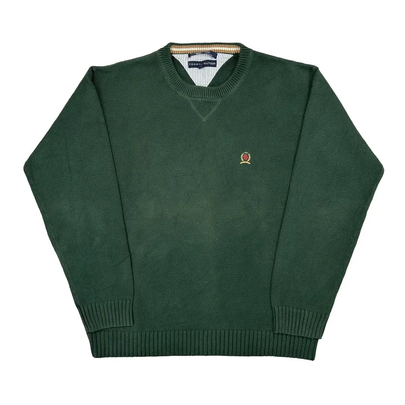 Tommy Hilfiger Jumper - XL Green Cotton