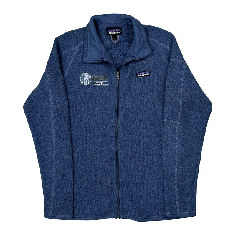 Patagonia Fleece Jacket - Large Blue Polyester