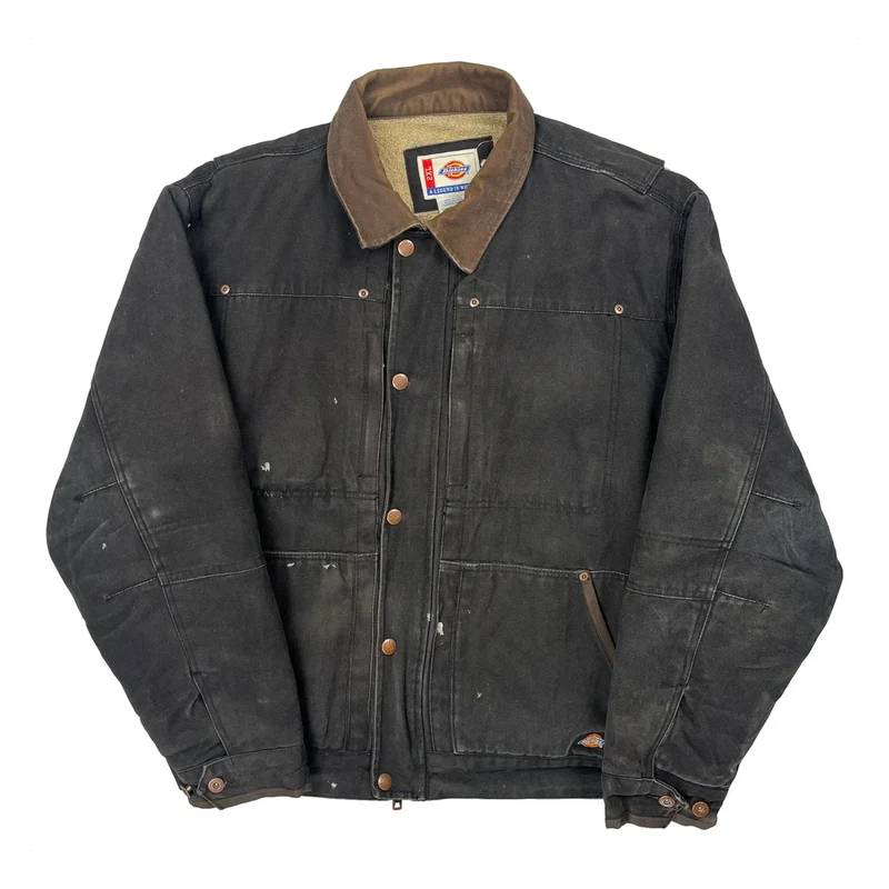 Dickies Workwear Jacket - 2XL Black Cotton