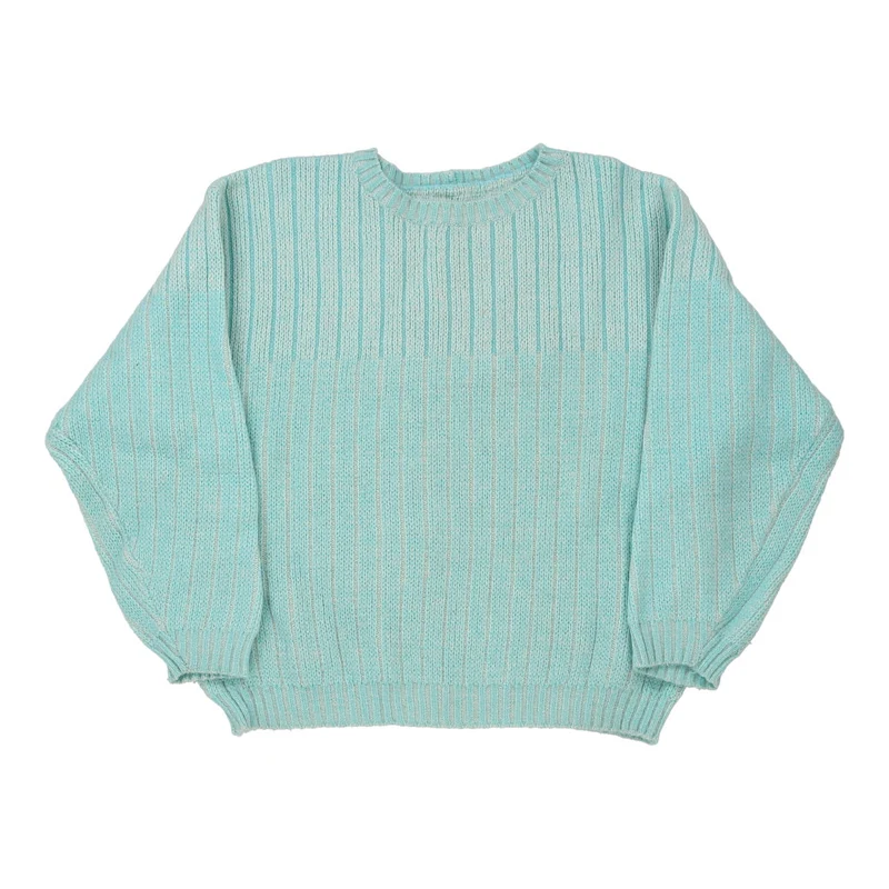 Unbranded Striped Jumper - Large Blue Wool