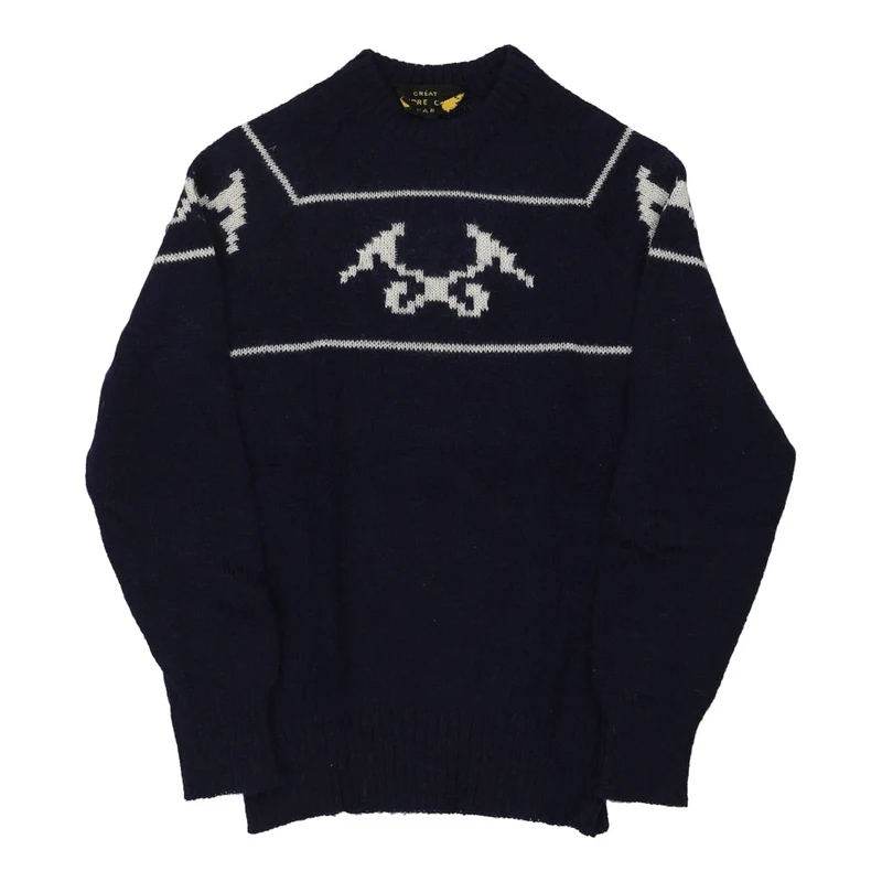 Pierre Cardin Jumper - Small Navy Wool