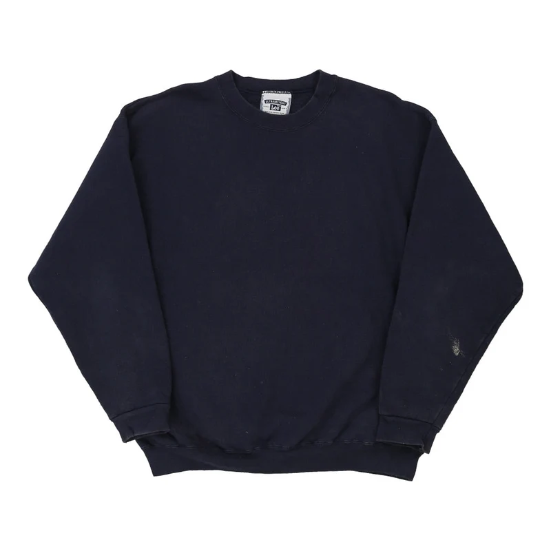 Lee Sweatshirt - Large Navy Cotton Blend