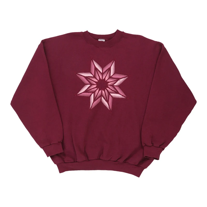 Franklin Sports Graphic Sweatshirt - XL Burgundy Cotton Blend