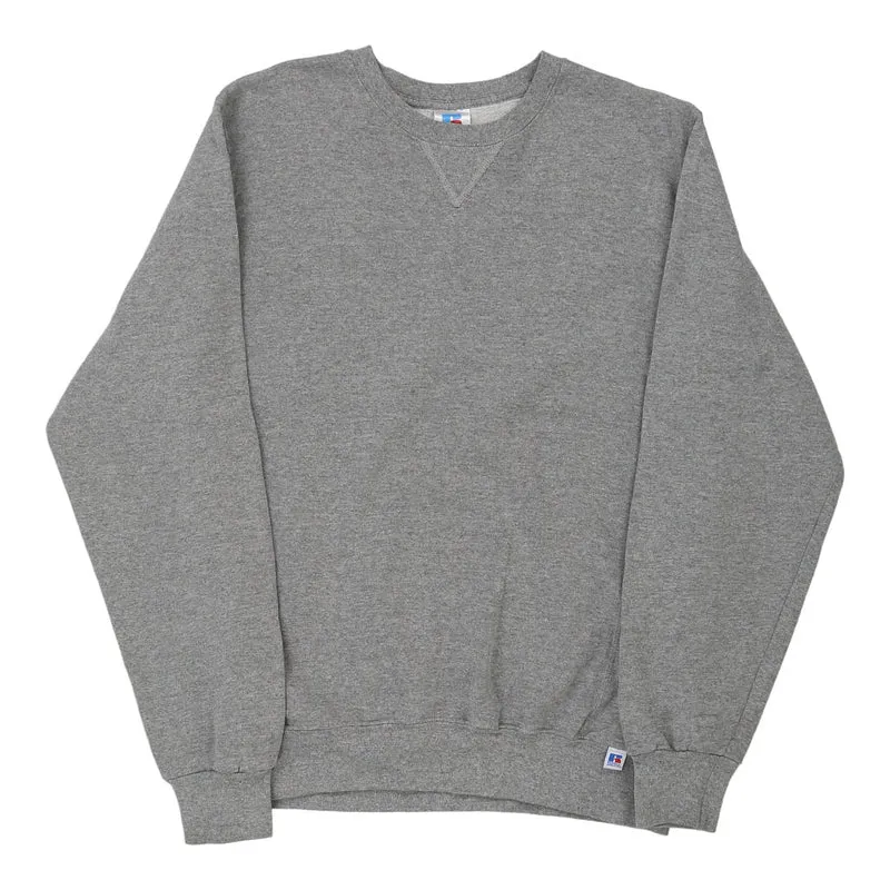 Russell Athletic Sweatshirt - Medium Grey Cotton Blend