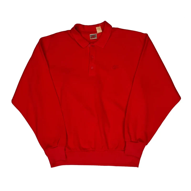 Nike Jumper - Medium Red Cotton
