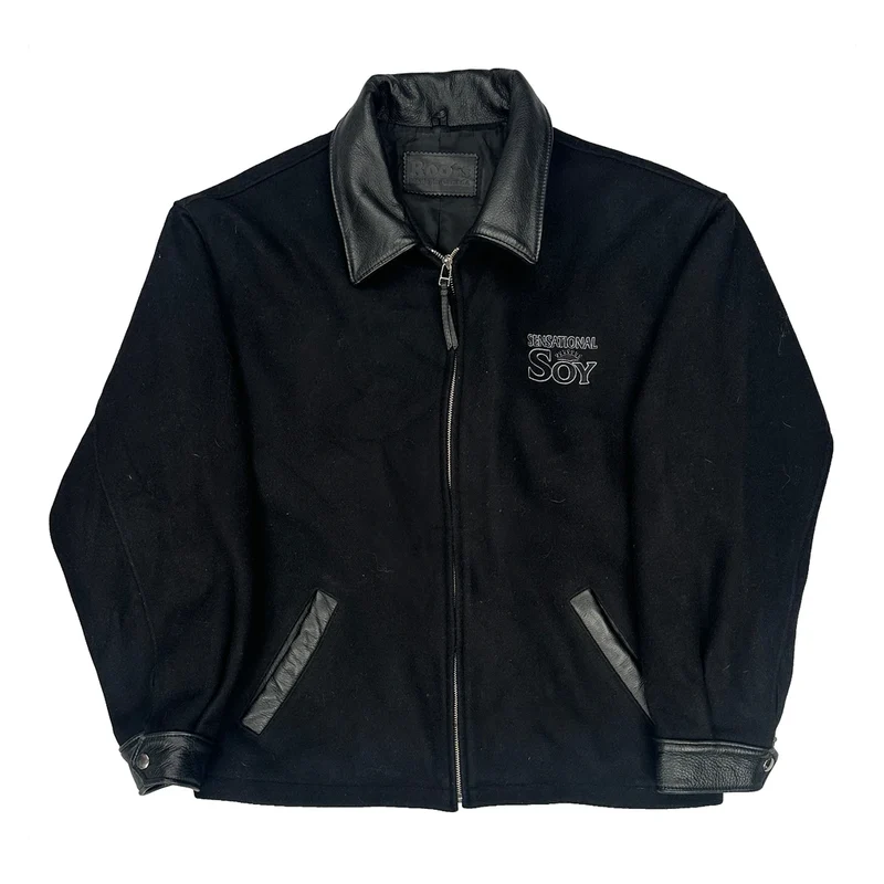 Made In Canada Roots Jacket - No Size Black Wool Blend